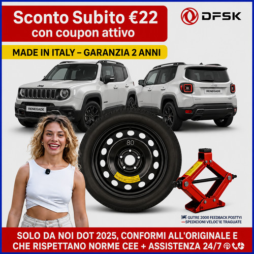 Ruotino scorta kit jeep - scorta, 16"