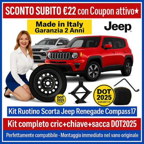 Ruotino scorta jeep - di, 17"