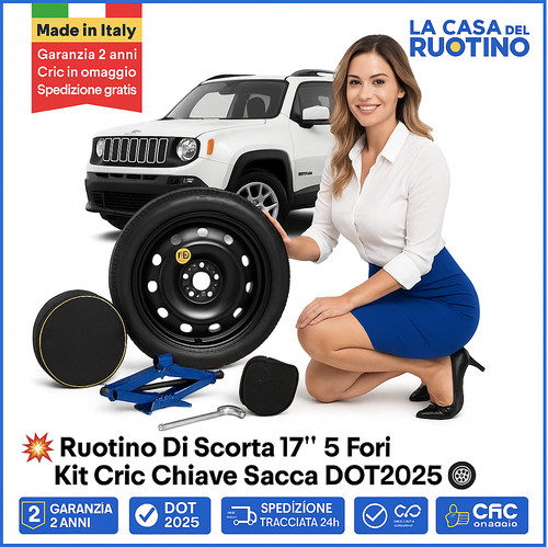 Ruotino scorta jeep - di, 17"